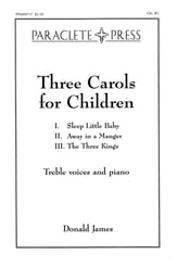 Three Carols for Children Unison/Two-Part choral sheet music cover